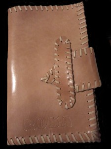 Agenda Rosa piel de caballo